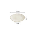 Axyaa Beige Ceramic Irregular Plate Set - Creative Molecular Cuisine Tableware
