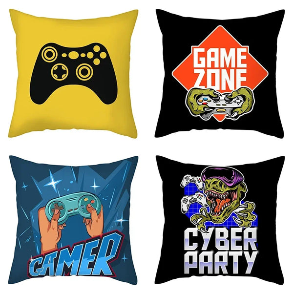 Axyaa Gaming Handle Player Pillowcase - Comfortable Home Decor