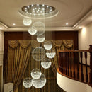 Axyaa Modern Crystal Chandelier LED Light Fixture