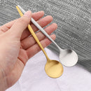 Axyaa Mini Teaspoon Set in Black Rose Gold Stainless Steel