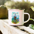 Axyaa Adventure Campfire Enamel Mug - Mountain Camper Coffee Cup