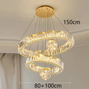 Axyaa Crystal Chandelier Pendant Light for Living Room Bedroom Ceiling, Luxury Indoor Lighting