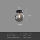 Axyaa Nordic Retro Glass Ceiling Lamp LED Pendant Chandelier for Luxe Home Decor