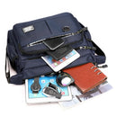 Axyaa Oxford Shoulder Bag: Large Capacity, Multi-Layer Pocket, Casual Men's Fashion Crossbody