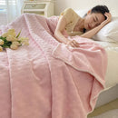 Axyaa Soft Waxy Stroking Cats Blanket - Four Seasons Air Conditioning Waffle Blanket