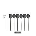 Axyaa Stainless Steel Teaspoon Set for Cake Fruit Dessert Coffee Snack