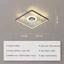 Axyaa Remote Control Living Room Ceiling Fan Light - Simple Modern Design