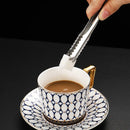 Axyaa Mini Sugar Ice Cube Clip BBQ Tongs - Stainless Steel Kitchen Utensil