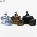 Axya Glass Jar Candy Jewelry Storage Aromatherapy Candle Kitchen Tools Home Decoration