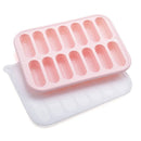 Axyaa 14-Grid Silicone Sausage Maker Mould with Lid - Cake Baking Tools