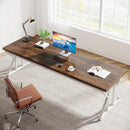 Axyaa Executive Desk: 78.7-Inch Large Workstation for Computer, Office, Writing, and Study