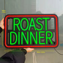 Axyaa LED Kebab Store Lights Sign - Bright Wall Decoration for Coffee Dinner Bar