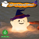Axyaa RGB Ghost Night Light Rechargeable Lamp for Kids - Cute Halloween Desktop Decor