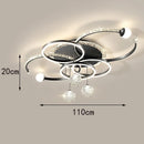 Axyaa Crystal LED Chandelier Modern Lighting Fixture Art Decor Hotel Villa Restaurant
