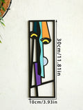 Axyaa Abstract Face Wooden Wall Decor Art for Home Office, Living Room, Bedroom
