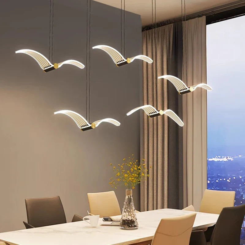 Axyaa Modern LED Pendant Chandeliers for Living Room and Dining Room