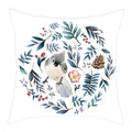 Axyaa Cartoon Animals Garland Pattern Pillow Cover for Home Sofa Decor 45X45cm
