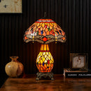 Axyaa Tiffany Table Lamp with LED Stained Glass Desk Lights