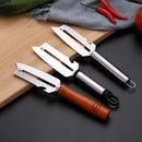 Axyaa Stainless Steel Cabbage Paring Knife with Wooden Handle, Multifunctional Potato Peeler