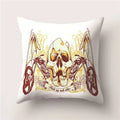 Skull Polyester Pillowcase 45X45CM Axyaa Home Decor Cushion Cover Square Sofa Decor