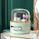 Axyaa Rotating Tissue Box Holder & Cosmetic Organizer