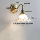 Axyaa Industrial LED Wall Sconce Lights Plug In Black Walnut Wood Vintage Style