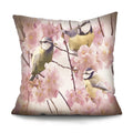 Axyaa Bird Oil Painting Cushion Cover - Chinese Style Home Decor