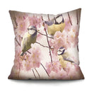 Axyaa Bird Oil Painting Cushion Cover - Chinese Style Home Decor