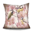 Axyaa Bird Oil Painting Cushion Cover - Chinese Style Home Decor