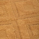 Axyaa Chunky Knit Throw Blanket: Soft Cozy Cable Knitted with Tassels, Luxe Home Decor & Gift