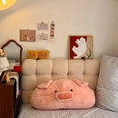 Axyaa Super Soft Pig Head Cushion Bedhead Pillow