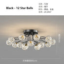 Axyaa Starry Glass Ball Ceiling Chandelier - Modern Home Indoor Decor