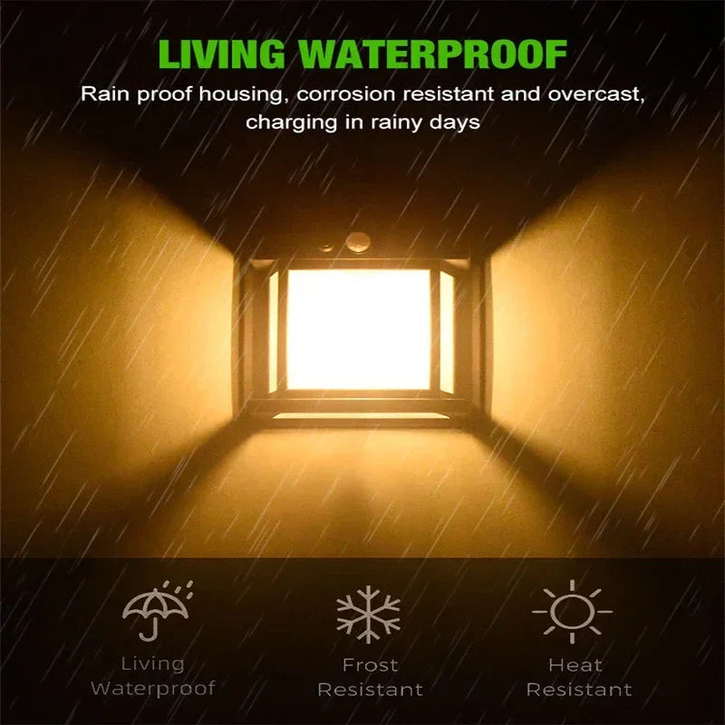Axyaa Waterproof Solar Wall Lamp with Tungsten Filament for Home Garden