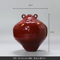Axyaa Handmade Ceramic Vase Ginger Jar - Decorative Flower Pot for Home Accessories