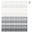 Axyaa 100PCS Plastic Fruit Fork Set for Home, Restaurant, Picnic, Camping - Reusable