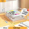 Axyaa 5 Tier Stackable Desk Organizer Tray - Mesh Desktop File Paper Document Organizer