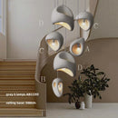 Nordic Villa Wabi-sabi Resin Pendant Chandelier by Axyaa