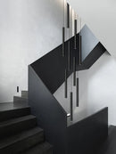 Axyaa Modern Cylindrical LED Chandelier Fixture for Villa Staircase