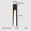 Axyaa Outdoor LED Wall Lamp Black Exterior Lighting AC110 220V for Patio Garden Entryway