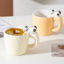 Axyaa Creative Cartoon Cat Ceramic Mug Cute Cat Cup - Children's Milk Breakfast Office Coffee Cup
