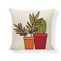 Axyaa Floral Linen Pillowcase 45*45cm for Home & Office Decor