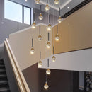 Axyaa Crystal Glass Ball Chandelier for Home Decor