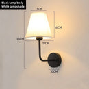 Axyaa Fabric Retro LED Wall Light for Modern Hotel, Bedroom, and Corridor Decor