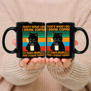 Axyaa Cat Black Coffee Mug - Unique 13 Designs for Coffee Lovers