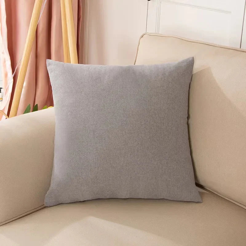 Axyaa Plain Throw Cushion Cover for Sofa Bed Car Home Decor
