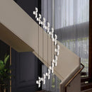 Axyaa Rotating Pendant Light for Staircase Villa Living Room Dining Room