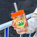Axyaa Bubble Boba Milk Tea Glass Bottle - Leakproof and Heat-resistant Drinkware