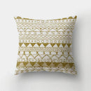 Axyaa Golden Letter Geometric Pillow Case - Elegant Home Decor Choice