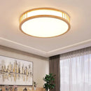 Axyaa Japanese Style Wood Ceiling Lamp - Modern Living Room Bedroom Lighting