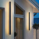 Axyaa Outdoor LED Wall Light - Minimalist, Waterproof Linear Fixture for Villa & Exterior Walls